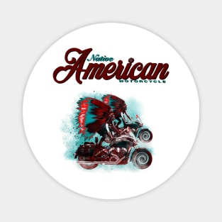 Native American Motorcycle Design by MotorManiac Magnet